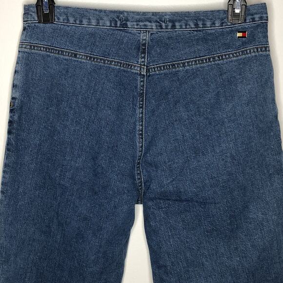 Vintage Tommy Hilfiger High Waist Metal Tag Mom Jeans Capri Size 10 - Picture 2 of 14
